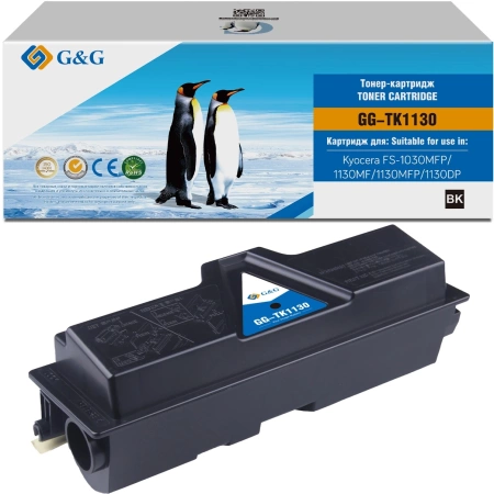 Тонер-картридж G&G toner cartridge for Kyocera FS-1030MFP/1130MF/1130MFP/1130DP TK-1130 1T02MJ0NLC гарантия 12 мес.