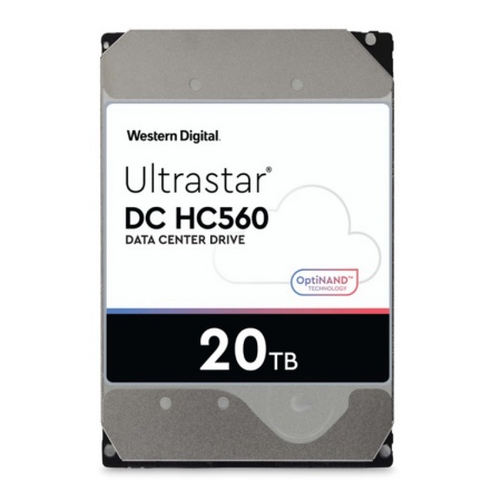 3.5" 20TB WD Ultrastar DC HC560 (WUH722020BL5204) SATA 6Gb/s, 7200rpm, 512MB, 0F38652, 512e/4Kn,