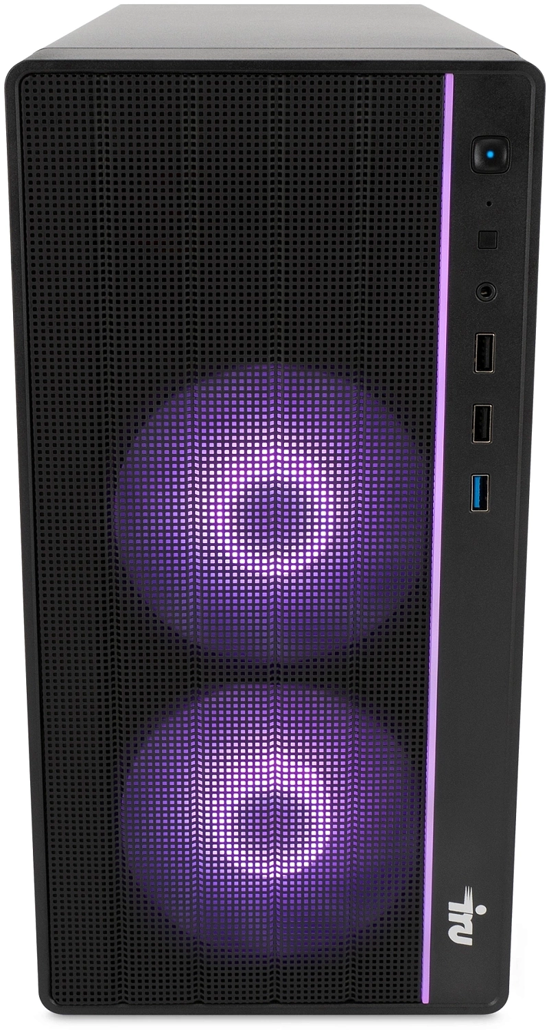 ПК IRU Game 510H6SEA MT i5 12400F (2.5) 32Gb SSD512Gb RTX4060 8Gb Free DOS GbitEth 500W черный (2023179)