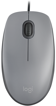 Мышь Logitech Mouse M110, USB, 1000dpi, Grey [910-005490]