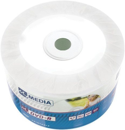 Диск DVD-R MyMedia 4.7Gb 16x Pack wrap (50шт) Color Printable (69202)