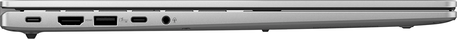 Ноутбук Asus VivoBook S16 M3607KA-SH131 Ryzen AI 5 330 16Gb SSD512Gb AMD Radeon Graphics 16" OLED WUXGA (1920x1200) без ОС silver WiFi BT Cam (90NB16T2-M00990)