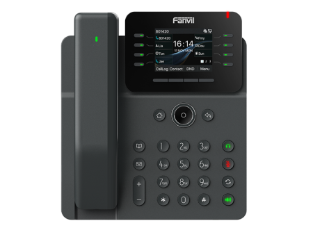 SIP-Телефон Fanvil V62 Pro, 12 SIP-акк., 2,8", 320x240 Цвет. экран, POE, БП в комп., 2x1 Gbps