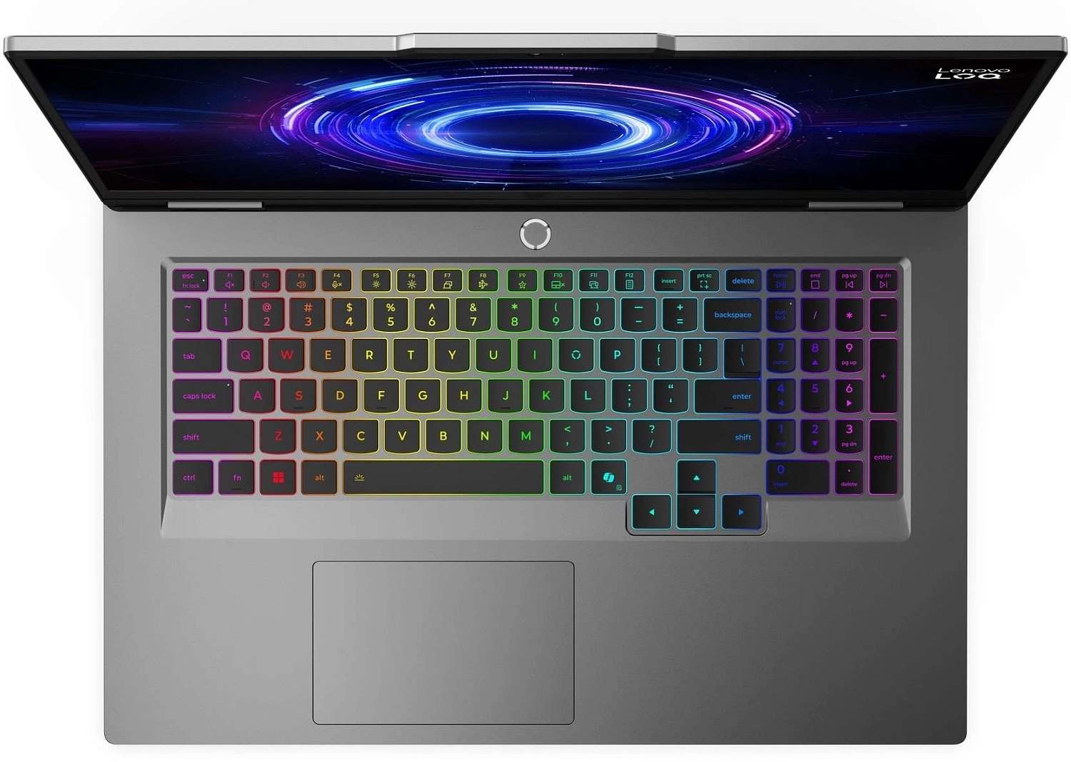 Ноутбук Lenovo LOQ 17IRX10 Core i7 14700HX 24Gb SSD512Gb NVIDIA GeForce RTX 5060 8Gb 17.3" IPS FHD (1920x1080) без ОС grey WiFi BT Cam (83JH003FPS)