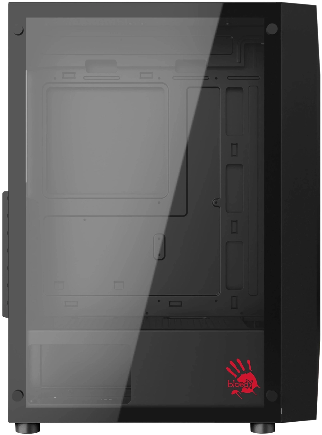 Корпус Bloody BD-CC106 черный без БП ATX 8x120mm 1xUSB2.0 1xUSB3.0 audio bott PSU