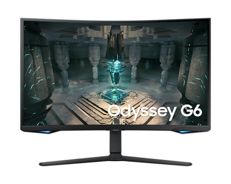 Монитор Samsung 32" Odyssey G6 S32BG650EI Curved VA 16:9 2560x1440x240Hz 1ms 350cd 2500:1 178/178 1,07 млрд HDMI*2 DP USB3.0x2 Spk HAS Pivot Tiltl VESA Black (незначительное повреждение коробки)