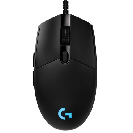 Мышь игровая Logitech G PRO (910-005440) черная, cенсор Hero 25K 100-25600dpi, USB 2.1м, 6 кнопок, 5 профилей пользователя, RGB-подсветка, под обе руки (079724) {4}