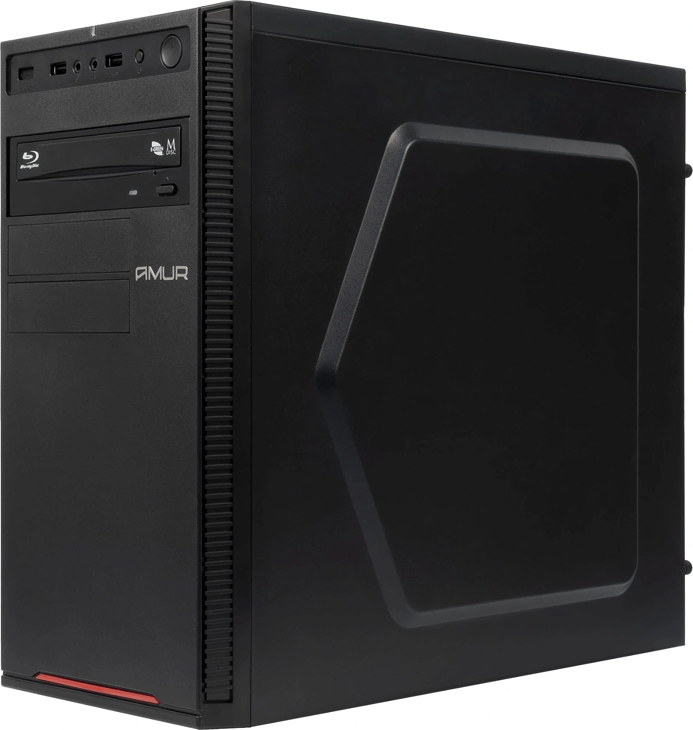 ПК Amur Нарвал A5A12 MT Ryzen 5 5600G (3.9) 16Gb SSD512Gb Vega 7 FreeDOS GbitEth 400W мышь клавиатура черный (RUS) (2146964)