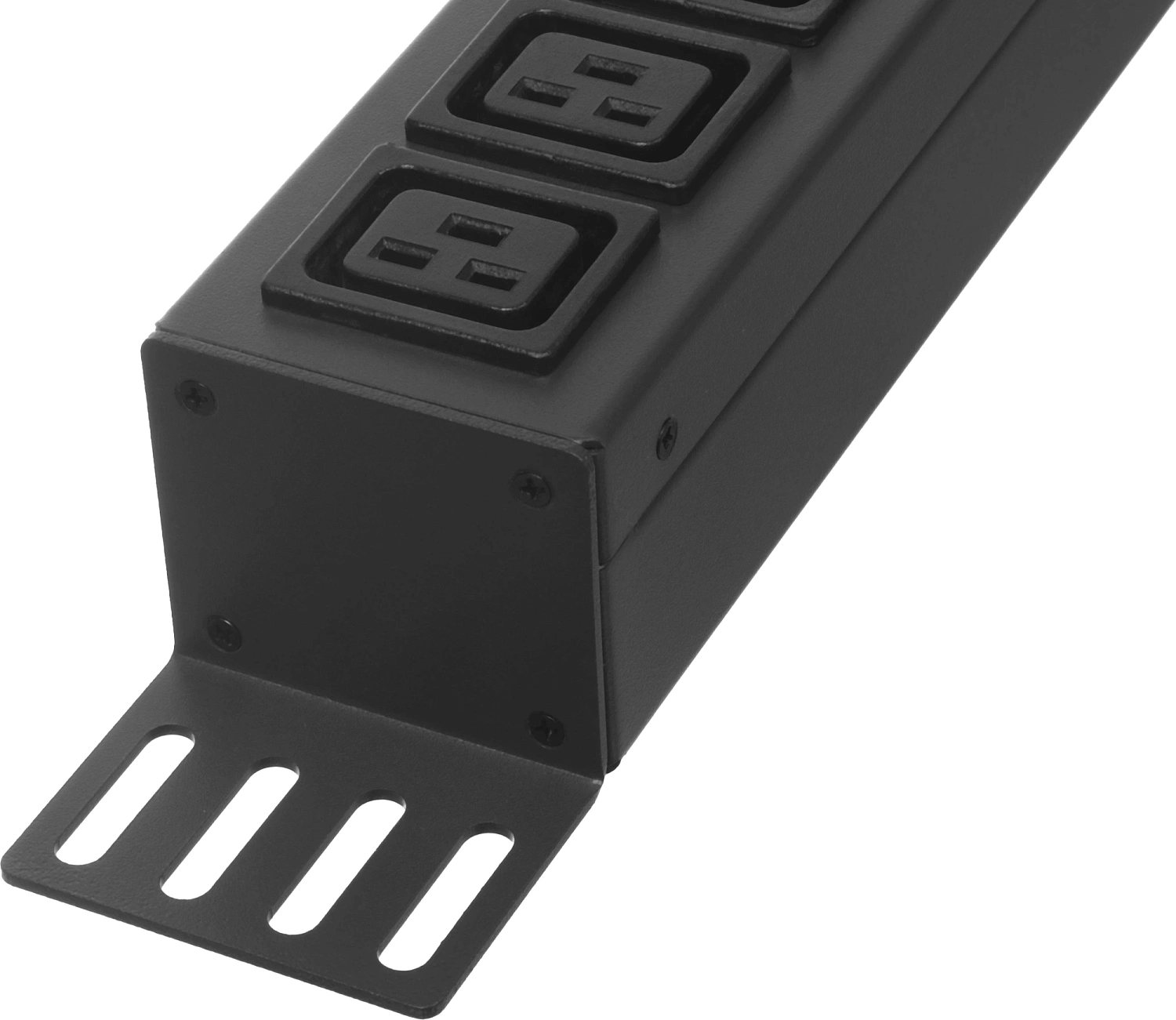 Блок распределения питания Lanmaster TWT-PDVMT1-6X36-32A верт.размещ. 6xC19 36xC13 с мониторингом 32A IEC 309 3м