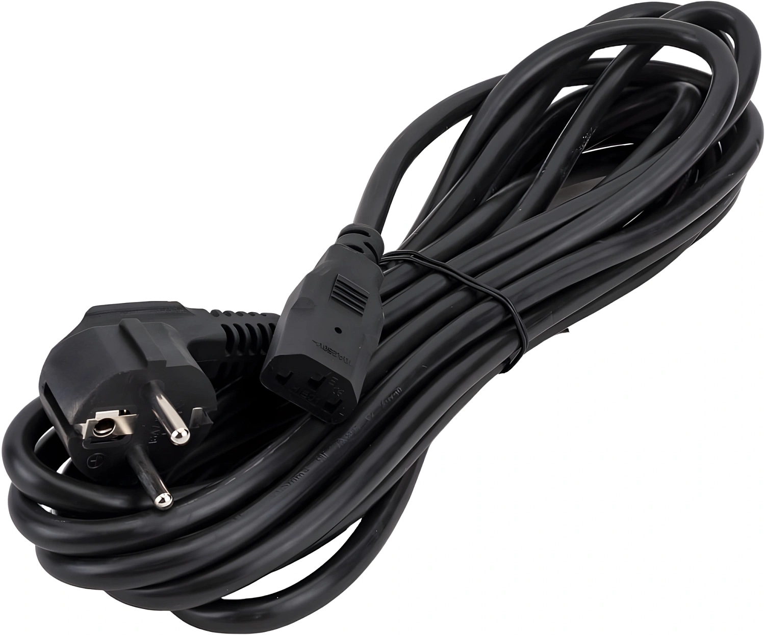 Шнур питания ITK PC-C13D-5M C13-Schuko проводник.:3x1.5мм2 5м 230В 10А (упак.:1шт) черный