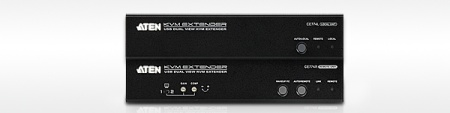 Удлинитель ATEN USB VGA Dual View Cat 5 KVM Extender (1600 x 1200@150m)
