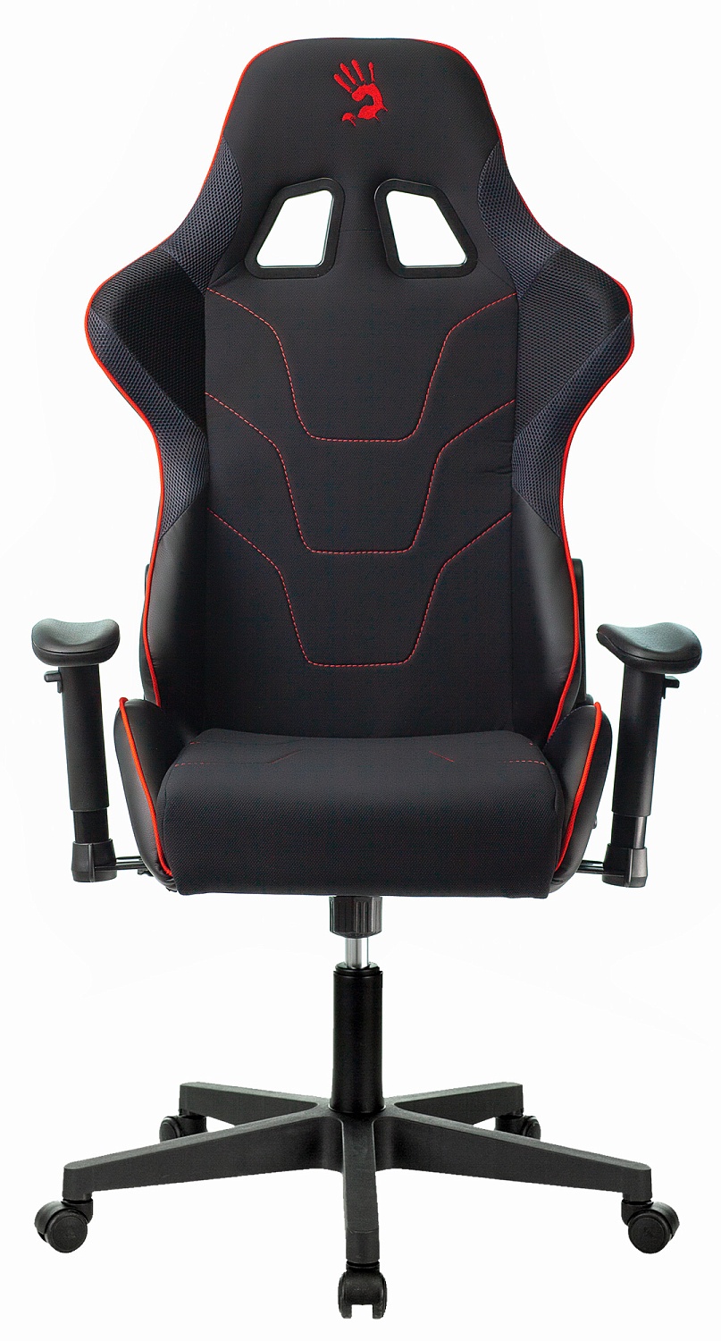 Кресло игровое A4Tech Bloody GC-400 черный/красный с подголов. крестов. пластик черный Кресло игровое A4Tech Bloody GC-400 черный/красный с подголов. крестов. пластик черный