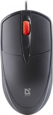 Мышь Defender Icon MB-057 черный оптическая 1000dpi silent USB 2but (52057)