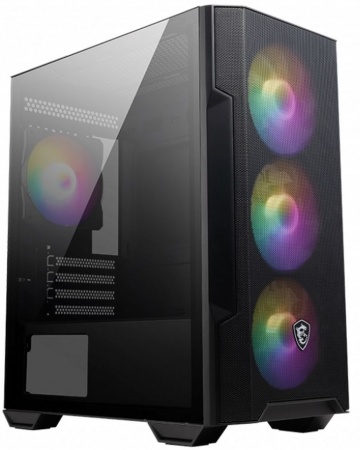 MAG FORGE M100R Mini-Tower, MATX, 1xUSB 3.0, 2xUSB 2.0, 4x120mm ARGB Fan, ARGB Control Board, Tempered Glass Window, Brown Box (932220)