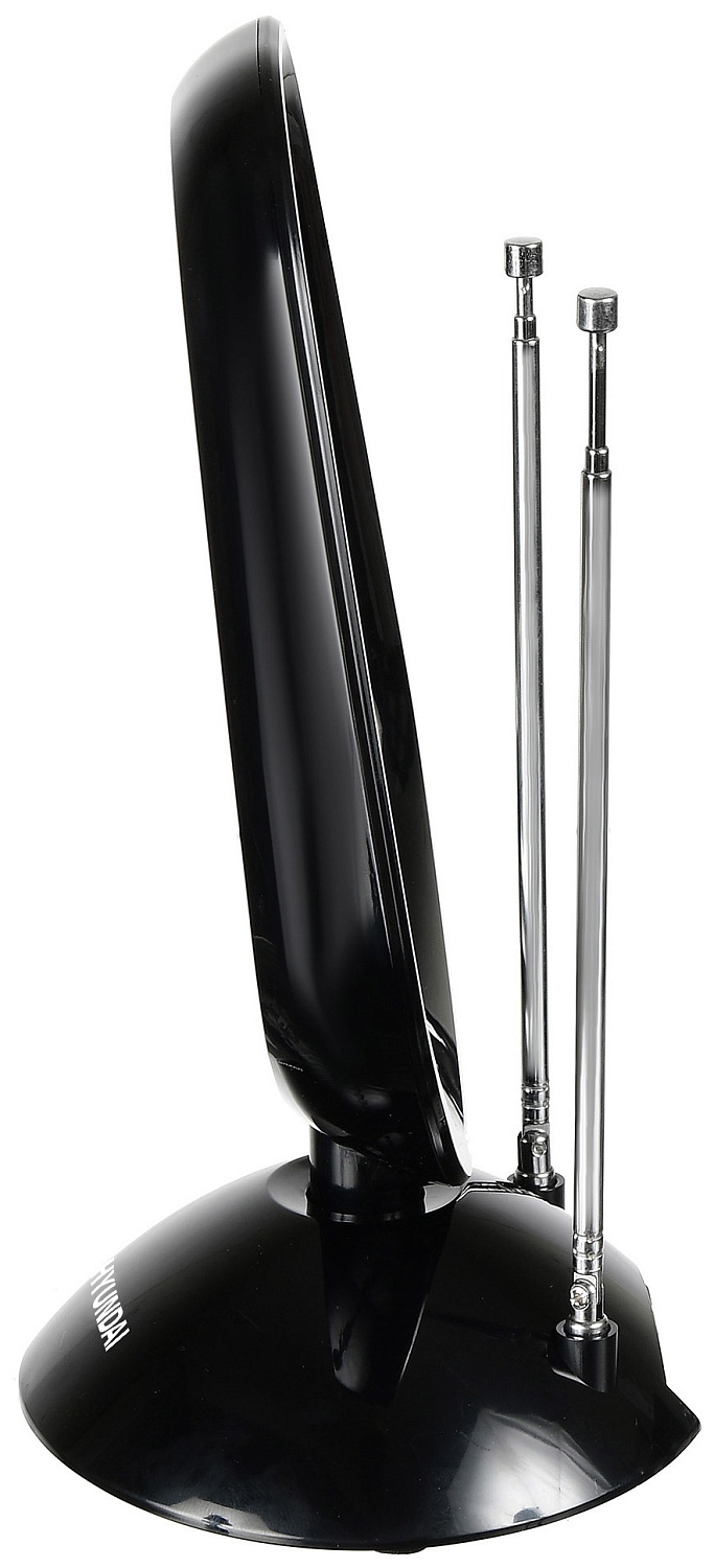 Антенна телевизионная Hyundai H-TAI320 30дБ активная черный каб.:1.85м Антенна телевизионная Hyundai H-TAI320 30дБ активная черный каб.:1.85м