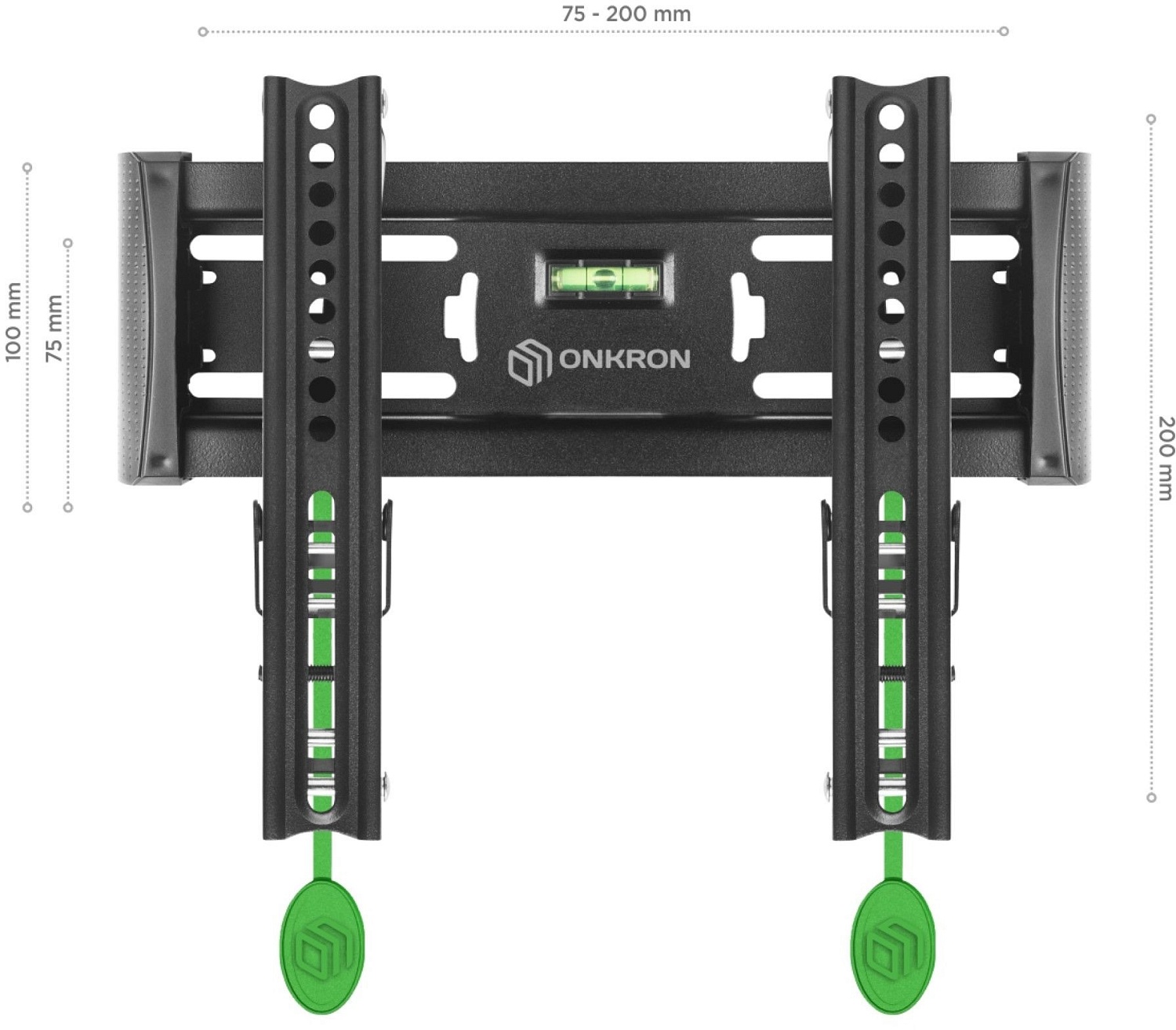Кронштейн для телевизора Onkron TM4 черный 17"-43" макс.36.5кг настенный наклон