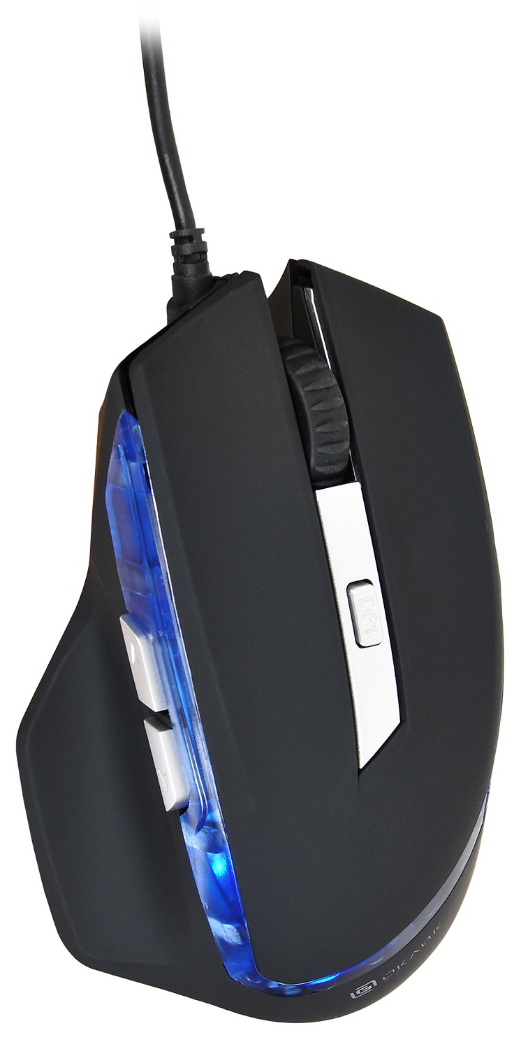 Мышь Оклик 715G черный/серебристый оптическая (3200dpi) USB (6but) Мышь Оклик 715G черный/серебристый оптическая (3200dpi) USB (6but)