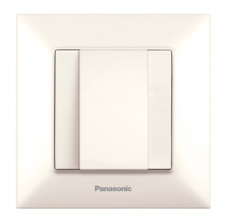 Крышка Panasonic Arkedia Slim WNTC07022BG-RU 1x горизонтальный монтаж пластик бежевый (упак.:1шт)