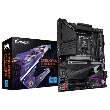 Z790 AORUS ELITE DDR4, Socket 1700, Intel®Z790, 4xDDR4-3200, HDMI, 3xPCI-Ex16, 6xSATA3(RAID0/1/5/10), 4xM.2, 8Ch Audio, 1x2.5GbLan, (4+4)xUSB2.0, (5+2)xUSB3.2, (1+1)xUSB3.2 Type-C™, ATX, RTL, {}