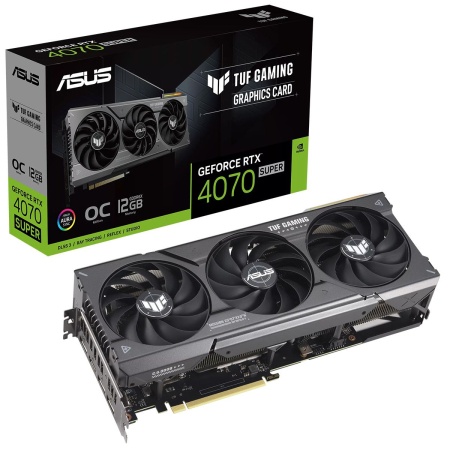 Видеокарта ASUS TUF-RTX4070S-O12G-GAMING /RTX4070S,HDMI,DP*3,12G,D6X