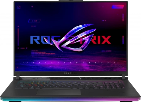 Ноутбук Asus ROG Strix Scar 18 G834JYR-R6153W Core i9 14900HX 64Gb SSD2Tb NVIDIA GeForce RTX4090 16Gb 18" IPS WQXGA (2560x1600) Windows 11 Home black WiFi BT Cam (90NR0IP2-M00780)