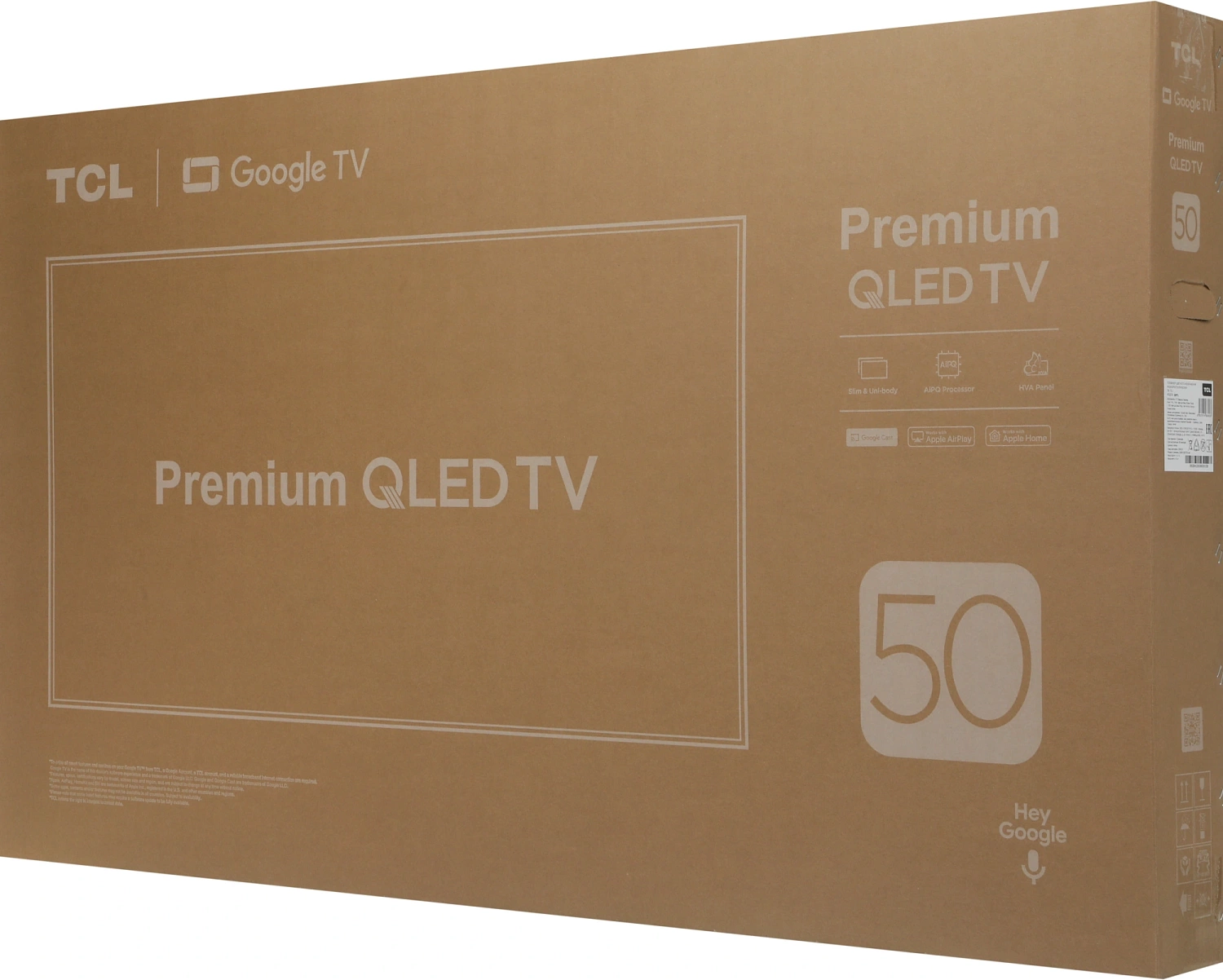Телевизор QLED TCL 50" 50P7L черный 4K Ultra HD 60Hz DVB-T DVB-T2 DVB-C DVB-S DVB-S2 USB WiFi Smart TV (RUS)