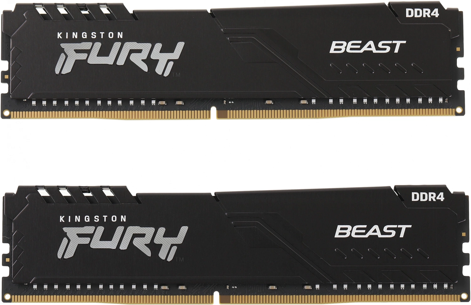 Память DDR4 2x16Gb 3200MHz Kingston KF432C16BB1K2/32 Fury Beast RTL Gaming PC4-25600 CL16 DIMM 288-pin 1.35В dual rank с радиатором Ret