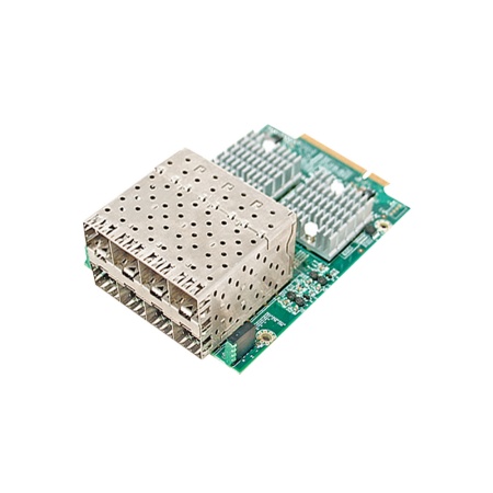 NID-52083 Сетевой адаптер Proprietary PCIe (SW) Gen 2.0x8, 8x 1GbE SFP Ethernet Ports, Intel i350-AM4 LAN Controller Проприетарный формфактор. Установлен в каретку для установки в платформу (не установлен в устройство)