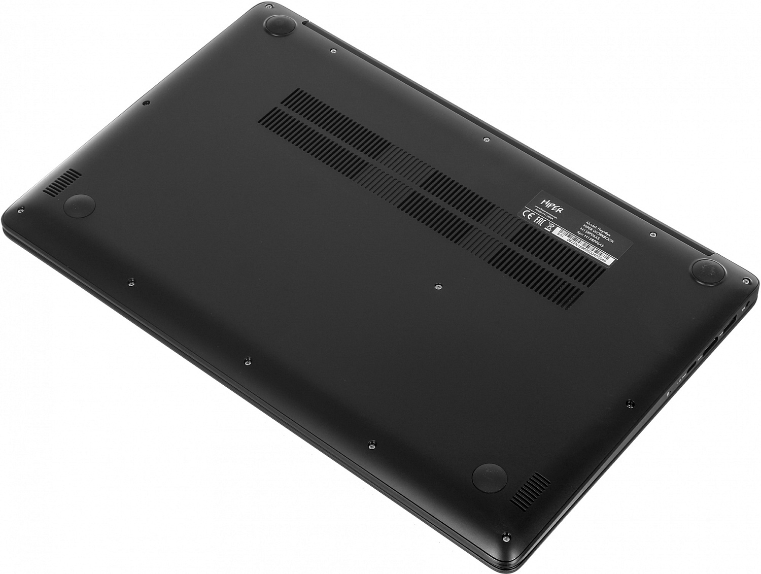 Ноутбук Hiper Workbook N15RP Ryzen 5 3500U 8Gb SSD256Gb AMD Radeon Vega 8 15.6" IPS FHD (1920x1080) Windows 10 Professional black WiFi BT Cam 6000mAh (N15RP95WI)