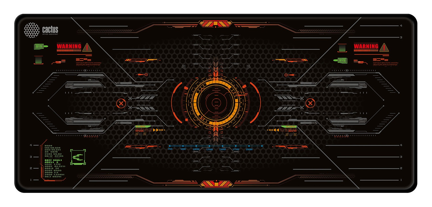 Коврик для мыши Cactus CS-MP-PRO05XXL Skytrek 900x400x3мм