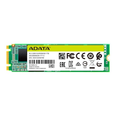 SSD накопитель ADATA 1Tb M.2 2280 SATA III,  R/w 550/510, IOPS 80/60K, MTBF 2M, 3D TLC, 420TBW
