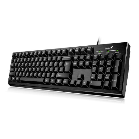 Клавиатура Genius Smart KB-101 Black (31300006411) черная, офисная, программируемая с технологией SmartGenius, 105 клавиш , USB 2.0, кабель 1.5 м