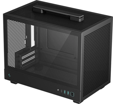 Корпус Deepcool CH160 черный без БП miniITX 7x120mm 2x140mm 1xUSB3.0 audio bott PSU