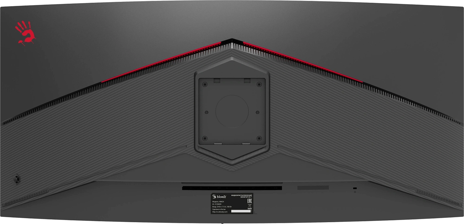 Монитор Bloody 39.7" MN2X Mini-LED черный VA LED 1ms 21:9 (Ultrawide) HDMI M/M матовая HAS Piv 400cd 178гр/178гр 5120x2160 180Hz G-Sync FreeSync DP 5K USB 11.1кг