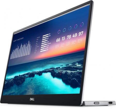 Монитор Dell 14" Portable C1422H черный IPS LED 6ms 16:9 матовая 300cd 178гр/178гр 1920x1080 60Hz FHD USB 0.59кг