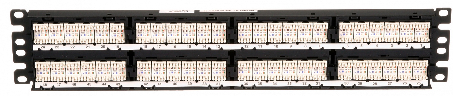 Патч-панель Panduit DP485E88TGY 19" 2U 48xRJ45 кат.5e