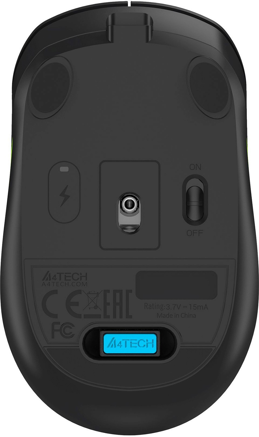 Мышь A4Tech Fstyler FG10CS Air черный/синий оптическая (2000dpi) silent беспроводная USB для ноутбука (4but) Мышь A4Tech Fstyler FG10CS Air черный/синий оптическая (2000dpi) silent беспроводная USB для ноутбука (4but)