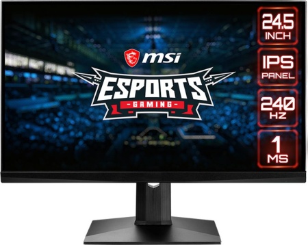 Монитор MSI 24.5" Optix MAG251RX черный IPS LED 16:9 HDMI HAS 400cd 178гр/178гр 1920x1080 240Hz G-Sync FreeSync DP FHD USB 5.4кг