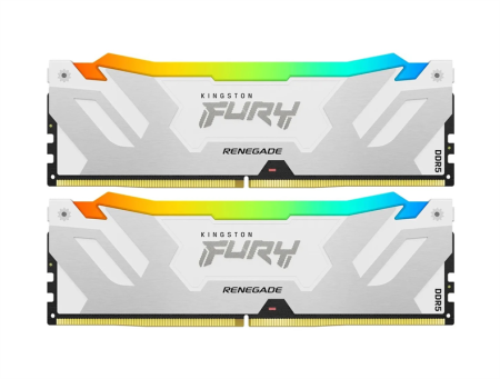 Оперативная память Kingston 32GB 7600MT/s DDR5 CL38 DIMM (Kit of 2) FURY Renegade RGB White XMP