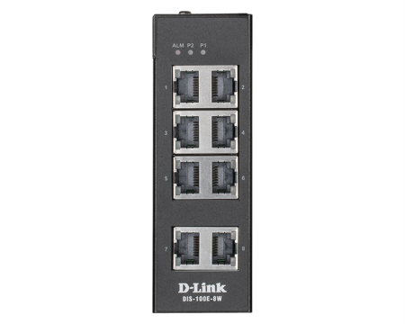 Коммутатор D-Link DIS-100E-8W/A1A 8x100Mb неуправляемый