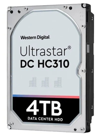 Жесткий диск Western Digital Ultrastar DC HС310 HDD 3.5" SATA 4Tb, 7200rpm, 256MB buffer, 512e (0B36040), 1 year (незначительное повреждение коробки)