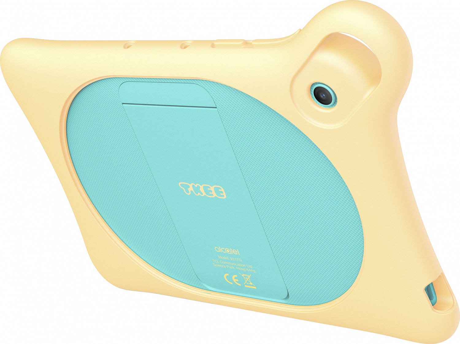 Планшет Alcatel Tkee Mini 2 9317G MT MT8167D (1.3) 4C RAM1Gb ROM32Gb 7" TN 1024x600 Android 10.0 Go мятный/светло-желтый 2Mpix 2Mpix BT WiFi Touch microSD 128Gb minUSB 2580mAh до 400hrs