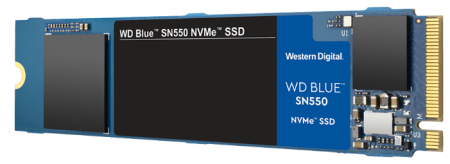 Твердотельный накопитель Western Digital SSD BLUE SN550 NVMe 250Gb M.2 2280 WDS250G2B0C, 1 year