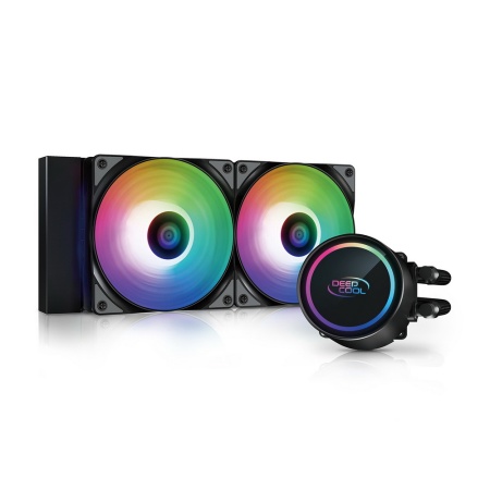 GAMMAXX L240 A-RGB (Black) DP-H12CF-GL240-ARGB (727163) {6} (Radiator L 282mm, Height Rad+Fan 52mm, Tube 380mm, Fan ARGB 120mm*2, Fan 500~1800RPM ±10%, < 30 dB(A), Fan 4-pin PWM, Pump 3-pin, A-RGB 5VDC Socket AMD AM4, Intel LGA 2066/2011-v3/2011/1700/120