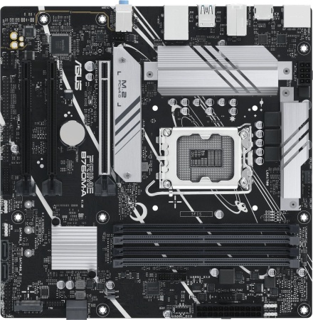 Материнская плата ASUS PRIME B760M-A-CSM, LGA1700, B760, 4*DDR5, 2xHDMI+DP, 4xSATA3 + RAID, 2xM2, Audio, Gb LAN, USB 3.2, USB 2.0, mATX; 90MB1EK0-M0EAYC