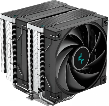 Кулер для процессора DEEPCOOL AK620 LGA20XX/1700/1200/115X/AM5/AM4 (8шт/кор, TDP 260W, PWM, DUAL Fan 120mm, 6 тепл. трубок, черный) RET