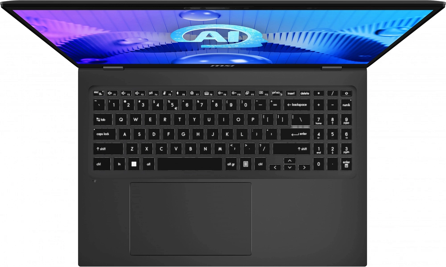 Ноутбук MSI Prestige 16 AI Evo B1MG-035RU Core Ultra 7 155H 16Gb SSD1Tb Intel Arc 16" IPS QHD+ (2560x1600) Windows 11 silver WiFi BT Cam (9S7-15A121-035)