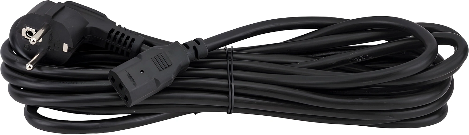 Шнур питания ITK PC-C13D-5M C13-Schuko проводник.:3x1.5мм2 5м 230В 10А (упак.:1шт) черный