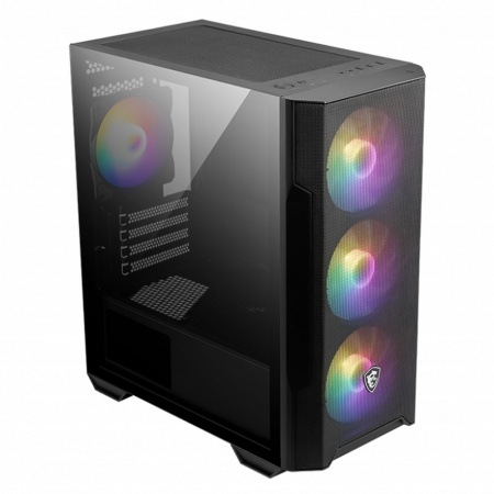 MAG FORGE M100R Mini-Tower, MATX, 1xUSB 3.0, 2xUSB 2.0, 4x120mm ARGB Fan, ARGB Control уц-2-17 Tempered Glass Window, Brown Box (932220)