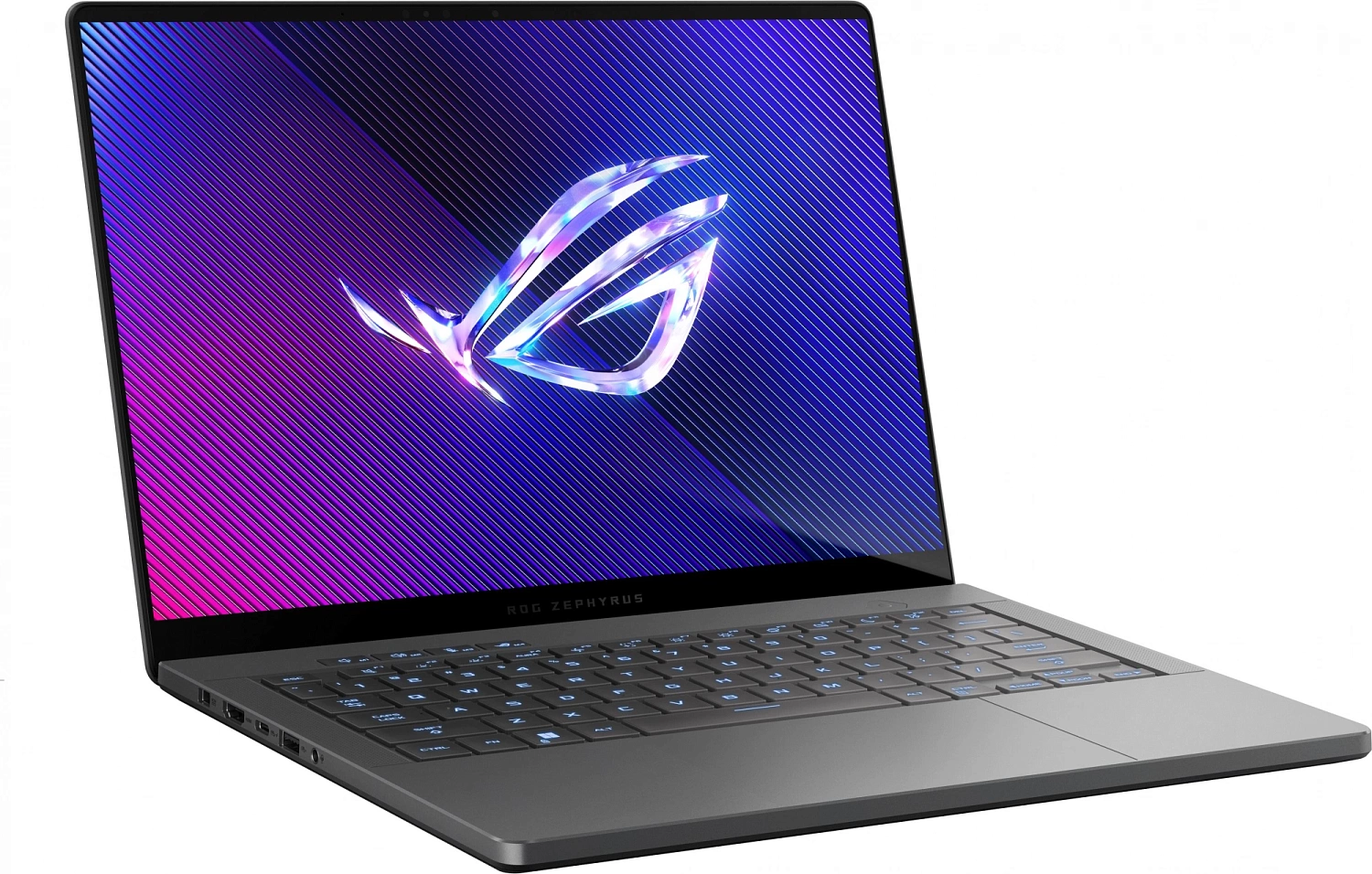 Ноутбук Asus ROG Zephyrus G14 GA403UV-QS186 Ryzen 7 8845HS 16Gb SSD1Tb NVIDIA GeForce RTX4060 8Gb 14" OLED 3K (2880x1800) noOS grey WiFi BT Cam (90NR0I01-M00A00)